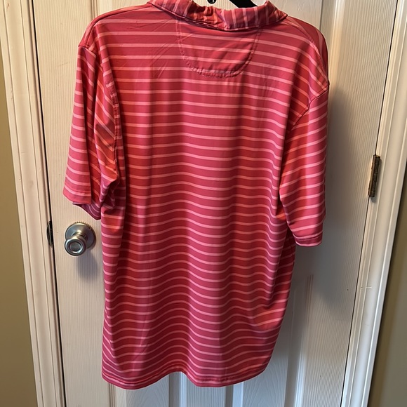 Greg Norman golf polo. Salmon striped color. Like new! - Picture 4 of 4